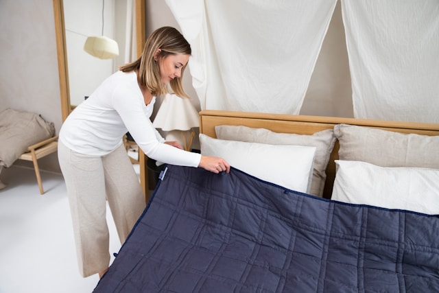 couette bleu câlin