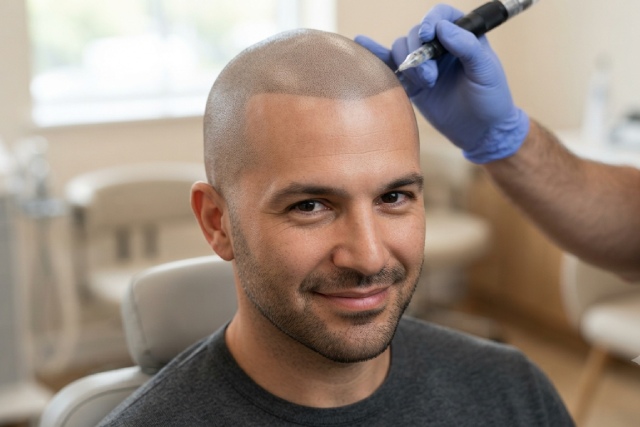 Tricopigmentation masculine